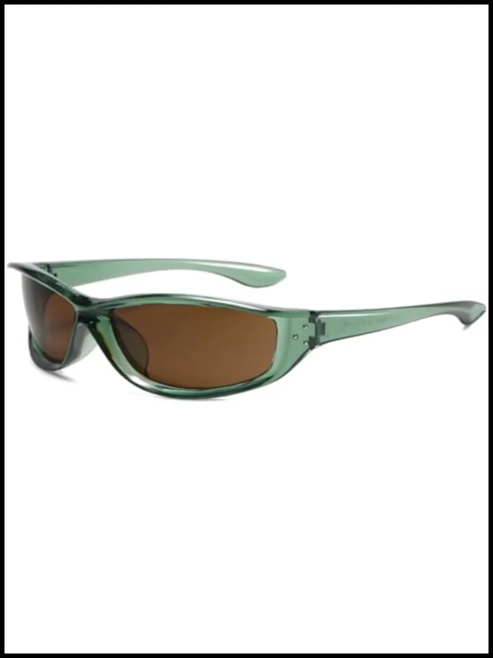 Y2K Wrap Around Sunglasses Oval Sport Shades UV400